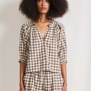 Apiece Apart Casa top Gingham